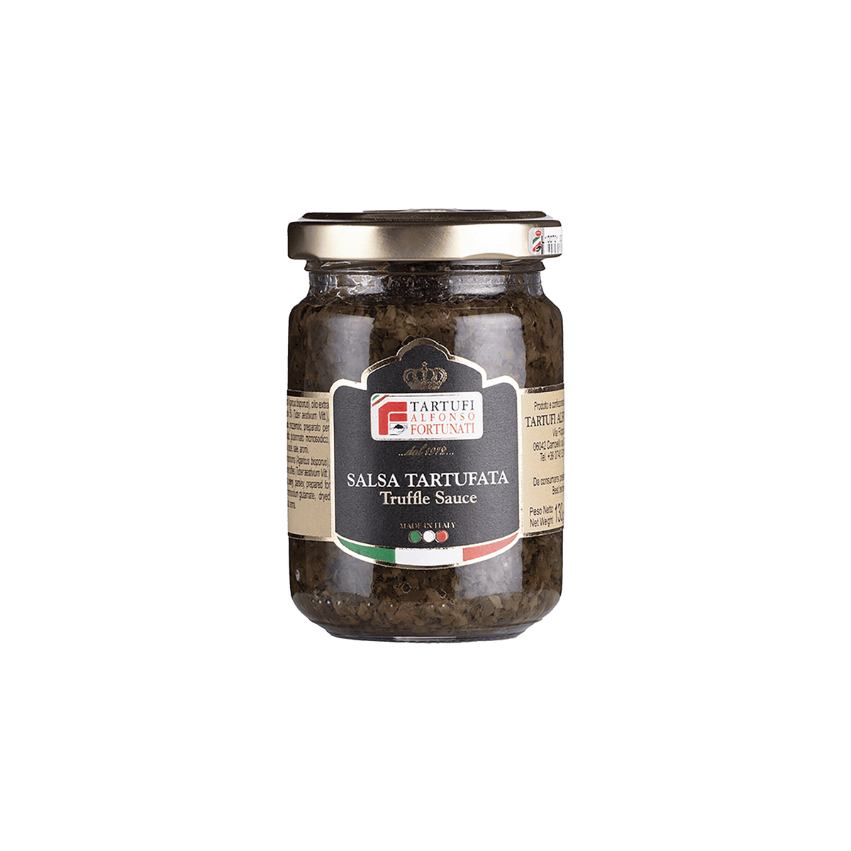 Crostini met truffeltapenade en burrata